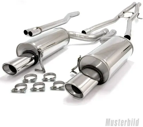 Streetbeast Sportauspuff 76mm Duplex-Anlage Soundgenerator für Audi A3 8V