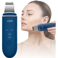 Gess Gesichtspeelings Gesichtsreinigungsgerät mit 4 Modi, Ultraschallpeelinggerät für Gesicht, Ultraschall Skin Scrubber, Peelinggerät, Iontophorese, Anti Akne, Lifting, Ultraschallmassagegerät (Blue)