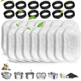 HaploS 32 Stück Filter Katzenbrunnen,Katzen Trinkbrunnen Filter 3.2L /2L, 16 Stück Schaumfilter, 16 Stück Kohlefilter, Trinkbrunnen Katzen Ersatzfilter Für Edelstahl Trinkbrunnen Für Katzen Und Hunde