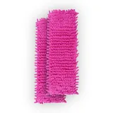 BestLivings Bodenwischer Ersatzbezug Mikrovelour Chenille Beere 2er Pack