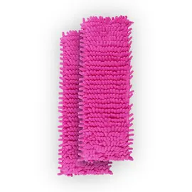 BestLivings Bodenwischer Ersatzbezug Mikrovelour Chenille Beere 2er Pack