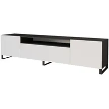 altdecor ELIO Lowboard 200 cm Schwarz/Holz