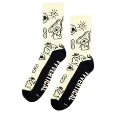 YY Vertical Vertical Climber Doodle Socken Schwarz/Weiß M 39-42