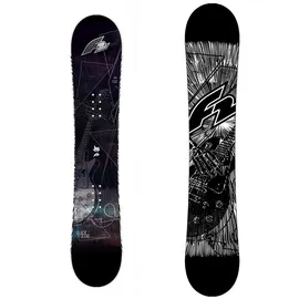 F2 Snowboard Black Deck - Extra Wide Freeride 159w cm Schwarz 2023/24 schwarz 159 CM WEIT