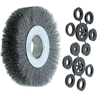 Lessmann Draht-Rundbürste Stahldraht 0,30 / 0,35 mm, Bürsten-⌀xBesatzbreite: 300X35