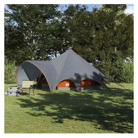 vidaXL Teepee Zelt für 5 Personen Grau/Orange