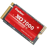 KingSpec XG7000-2242 2TB SSD M.2 2242 NVMe PCIe 4.0, M2 SSD Gen 4x4 – Bis zu 7200 MB/s sequentielle Lesegeschwindigkeit, 3D NAND TLC Kompatibel mit Desktop/Laptops/Legion Go