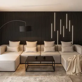 Home Deluxe Akustikpaneel NOX Weiß 2 St. 200 x 5 x 2 cm