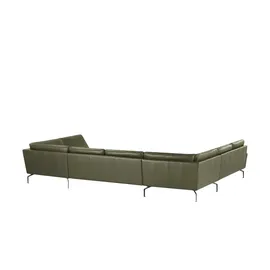 Nils Olsen Wohnlandschaft Leder 404 cm Grün