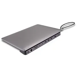 Lindy 43392 DST-Mini XT 810, USB C Laptop Mini Dockingstation mit 8K-Unterstützung bei einem Display und 4K60 bei 2 Displays & 100W