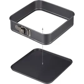 Relaxdays Springform quadratisch 3er Set 24 x 26 x 28 cm
