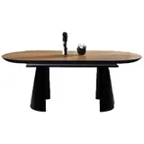 aea Ovaler Küchentisch 103 x 79 x 206 cm braun
