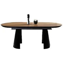 aea Ovaler Küchentisch 103 x 79 x 206 cm braun
