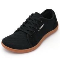 ASHION Barfußschuhe für Damen Herren mit Breite Zehenbox Minimalistische Barfuss Schuhe,B Schwarz Braun 39 EU - 39 EU Weit