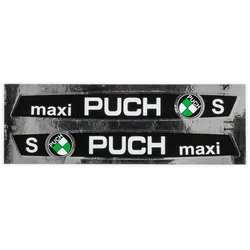 Aufkleber Puch Maxi Tank (x2) 205x25mm chrom