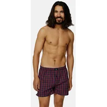 Danish Endurance Boxershorts American Boxers in blue/red mix | 4-Pack - Blau/Rot - M
