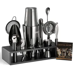 VEVOR Cocktail Shaker Set 13-tlg. Bartender Kit Edelstahl Bar Werkzeuge Mixer