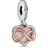 PANDORA ROSE Charm Anhänger Herz "Funkelndes Unendlichkeitsherz" 788878C01