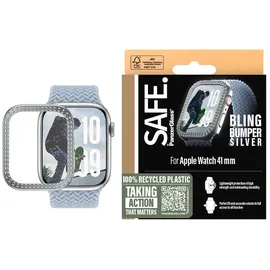 Panzer Glass SAFE. by PanzerGlass TPU Bumper Silber Apple Watch 10/ 42mm