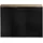 [en.casa] Waschbeckenunterschrank Skelbolu mit 3 Türen 80x60x40cm Schwarz/Eichenoptik [en.casa]