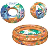 Happy People - Disney Stitch Schwimmset (3-teilig)