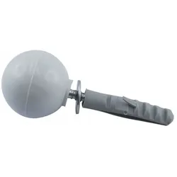 IBFM Boden- und Wandtürpuffer - Kugelform - grau