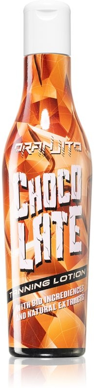 Oranjito Chocolate Bronze Sonnenschutzmilch für die Sonnenbank mit Bio-Inhaltsstoffen und Bräunungsbeschleuniger 200 ml