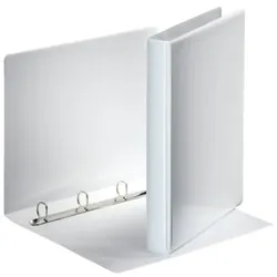 Esselte Ringbuch Präsentation, mit Taschen, A4, PP, 4 Ringe, 20 mm, weiss