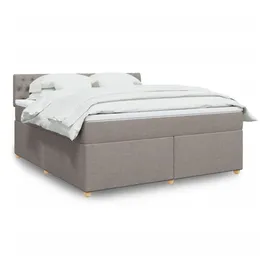 vidaXL Boxspringbett 180 x 200 cm Taupe