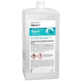 MYXAL Desinfektionsmittel 14021005, SEPT 70, Händedesinfektion, alkoholisch, Flasche 1 Liter