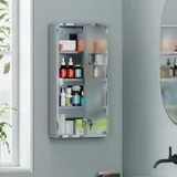 Vierstöckiger Medizinschrank, Edelstahl, 30 X 12 X 60 Cm