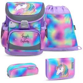 Belmil Mini-Fit Schulranzen-Set 4tlg Rainbow