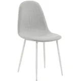 Livetastic Stuhl-Set, Weiß, Hellgrau, Metall, Textil, 44x87x53 cm, Esszimmer, Stühle, Esszimmerstühle, Esszimmerstühle-Set