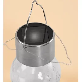 esotec Solar Hängeleuchten 3er-Set CRACKLE Balls kaltweiß 102308