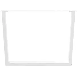 vidaXL Esstischbeine V-Form 2 Stück Weiß 100x(72-73,3) cm Stahl