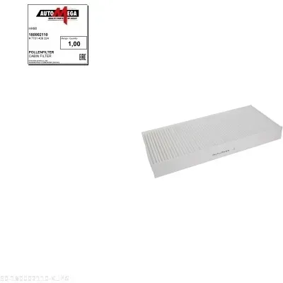 AUTOMEGA Filter, Innenraumluft 180002110 für DACIA