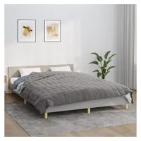 vidaXL Gewichtsdecke Grau 200x230 cm 13 kg Stoff