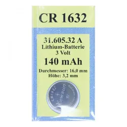Batterien Lithium 3v Cr 1632