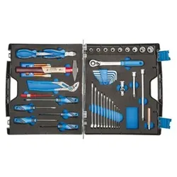 Werkzeugkoffer TOURING, Set 49-teilig, für Haushalt, im Kunststoff-Koffer, 1000