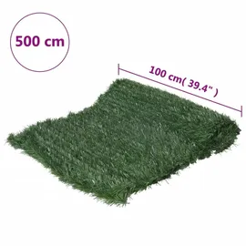 vidaXL Kunstrasen-Sichtschutz Grün 1x5 m - Grün