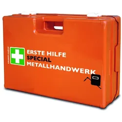 Verbandkoffer SPECIAL Metallhandwerk DIN 13157:2021-11 + Zusatzausstattung
