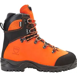 KOX | Schnittschutzstiefel | Schnittschutzschuhe DUE Orange Größe 47