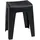 Wenko Badhocker Kumba Duschhocker schwarz, belastbar bis 120 kg, 38 x 47 x 32 cm