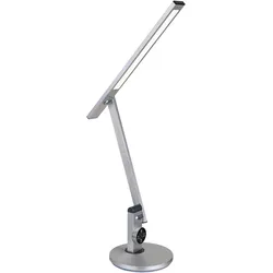 LED-Schreibtischleuchte Solana Opal/Silberfarben max. 12 Watt Schreibtischlampe