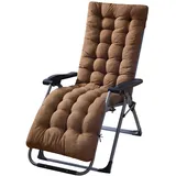 ZPYXBH Auflagen Für Gartenliegen, Liegenauflage Gartenliege Auflage 170x53x8cm, Deckchair Sitzkissen, Sitzpolster Auflage Liegenauflagen Für Liege Für Reisen, Urlaub, Innen, Außen,Braun