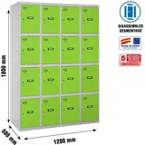 Simonrack Standard Schrank Grau Grün 180x120 Cm 16 Türen