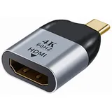 bolwins USB-C auf HDMI Adapter Kabel 4K 3D 0 cm Grau/Schwarz