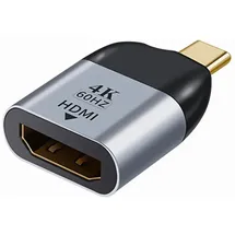 bolwins USB-C auf HDMI Adapter Kabel 4K 3D 0 cm Grau/Schwarz