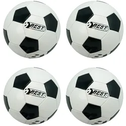 Fußball Superstar Classic , schwarz/weiß, 4 Stück