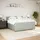 vidaXL Boxspringbett mit Matratze Hellgrau 180x200 cm Samt